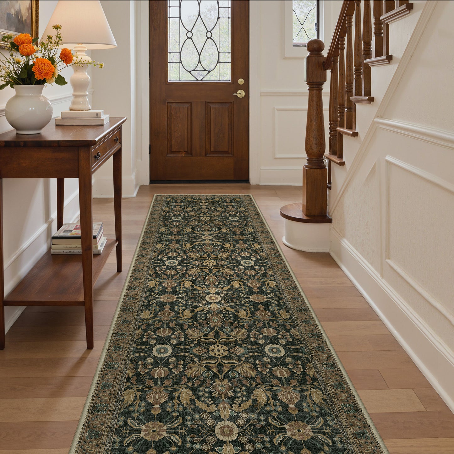 KUETH Area Rugs Machine Washable Rugs for Living Room, Non Slip Throw Rug with Rubber Backing, Rug for Entryway、Bedroom、Kitchen、Floor and Dining Room