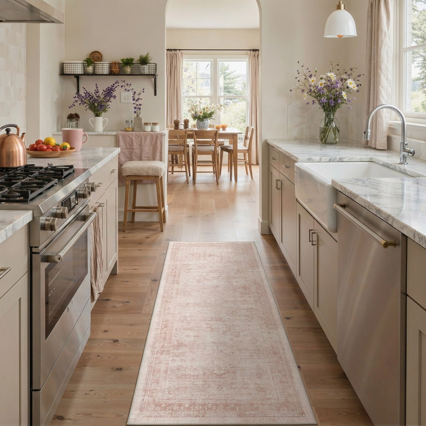 KUETH Area Rugs Machine Washable Rugs for Living Room, Non Slip Throw Rug with Rubber Backing, Rug for Entryway、Bedroom、Kitchen、Floor and Dining Room