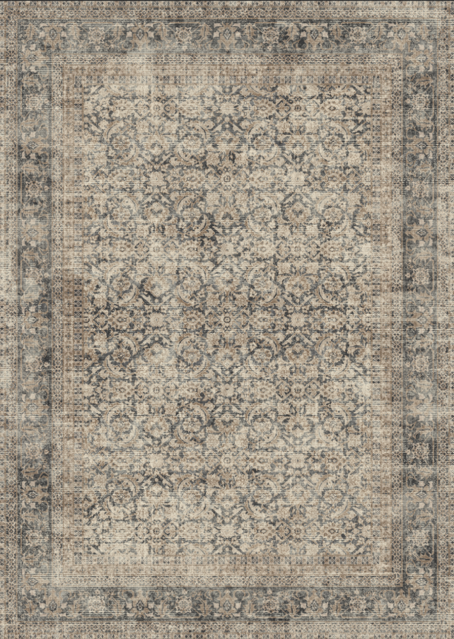 KUETH 8x10 Area Rugs for Living Room Bedroom, Machine Washable Stain Resistant Non-Shed Carpet,, Low Pile Mat with Non Slip Backing
