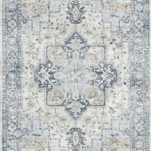 KUETH Kitchen Mats for Floor,Sets of 3 Non Slip Washable Abstract Kitchen Rugs 20"x32"+20"x48"+20"x59", Kitchen Runner Rug with Waterproof for Hallway, Laundry, Bathroon and Bedroom