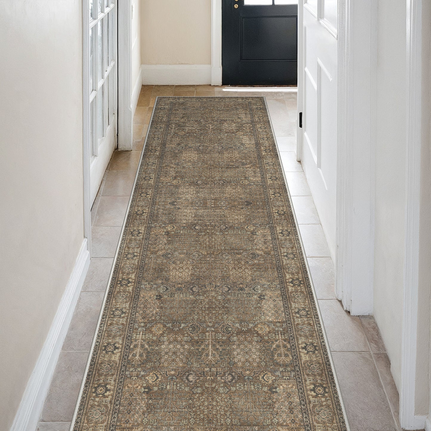 KUETH Area Rugs Machine Washable Rugs for Living Room, Non Slip Throw Rug with Rubber Backing, Rug for Entryway、Bedroom、Kitchen、Floor and Dining Room