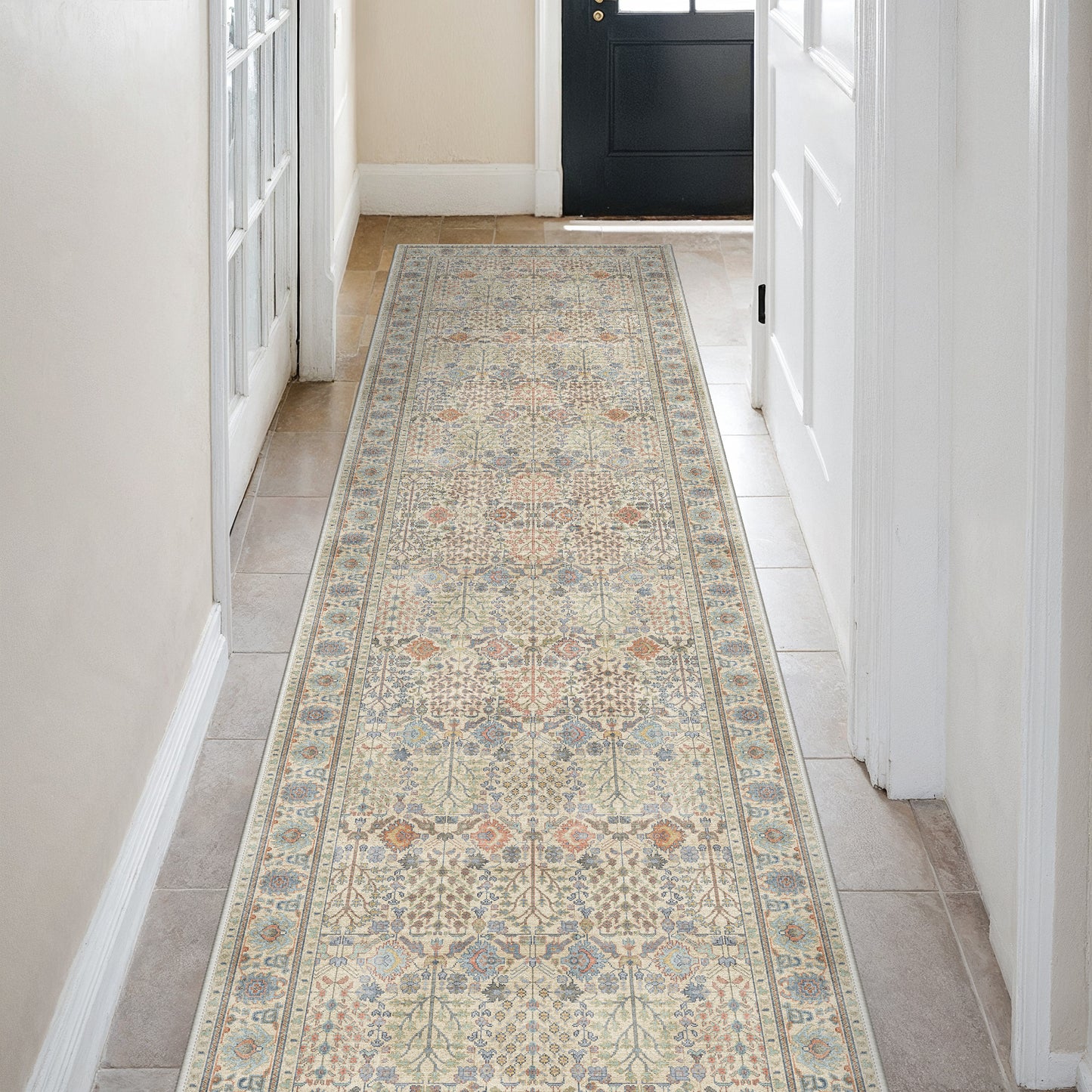 KUETH Area Rugs Machine Washable Rugs for Living Room, Non Slip Throw Rug with Rubber Backing, Rug for Entryway、Bedroom、Kitchen、Floor and Dining Room