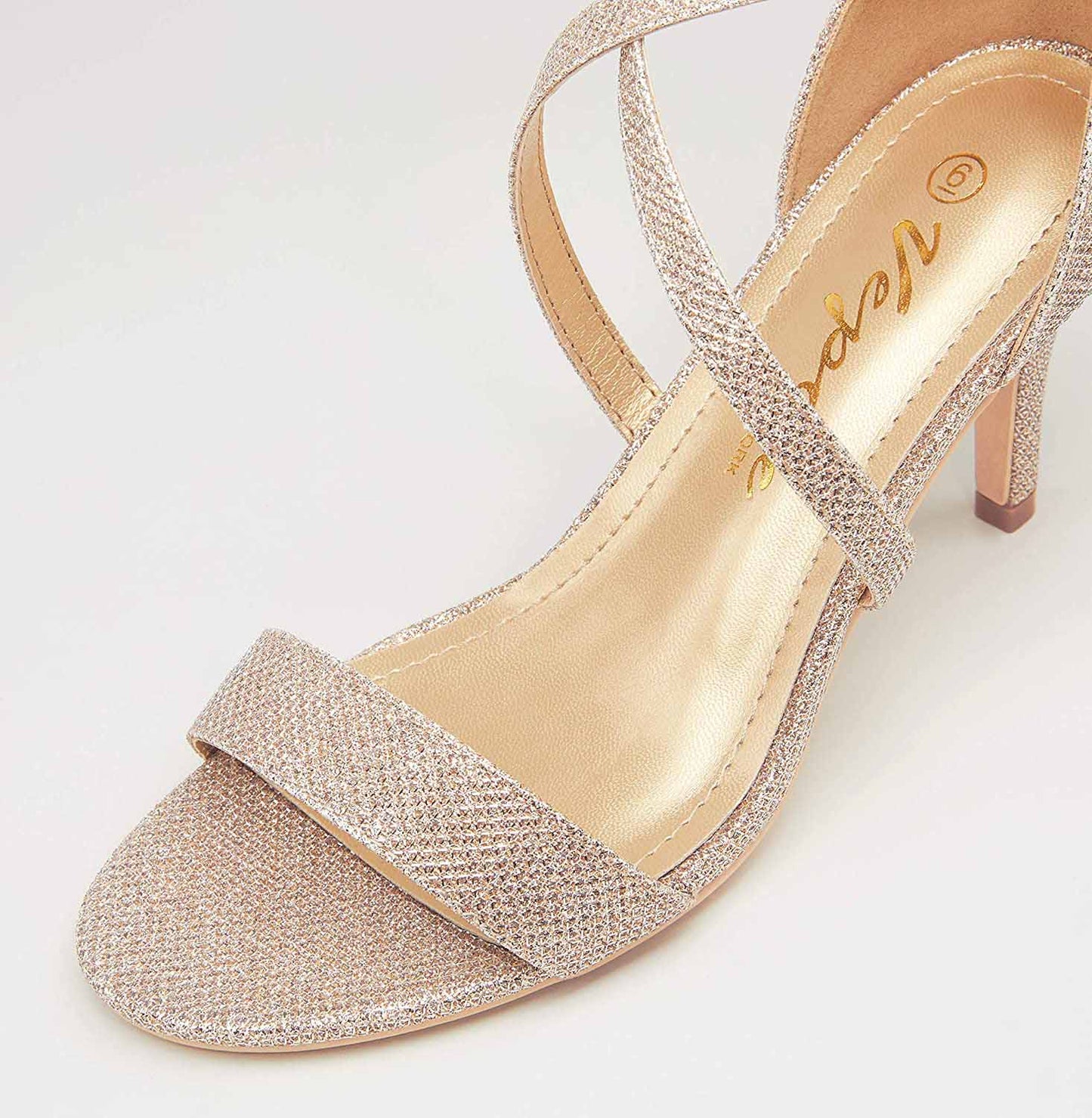 Women's Cross Straps Heeled Sandals | Vepose