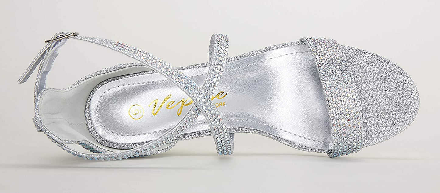 Women's Cross Straps Heeled Sandals | Vepose