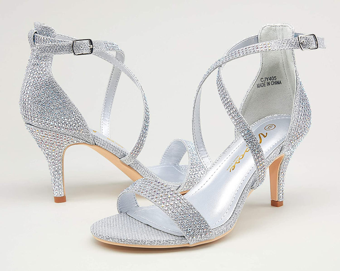 Women's Cross Straps Heeled Sandals | Vepose
