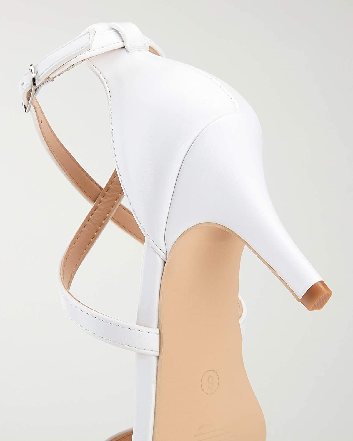 Women's Cross Straps Heeled Sandals | Vepose