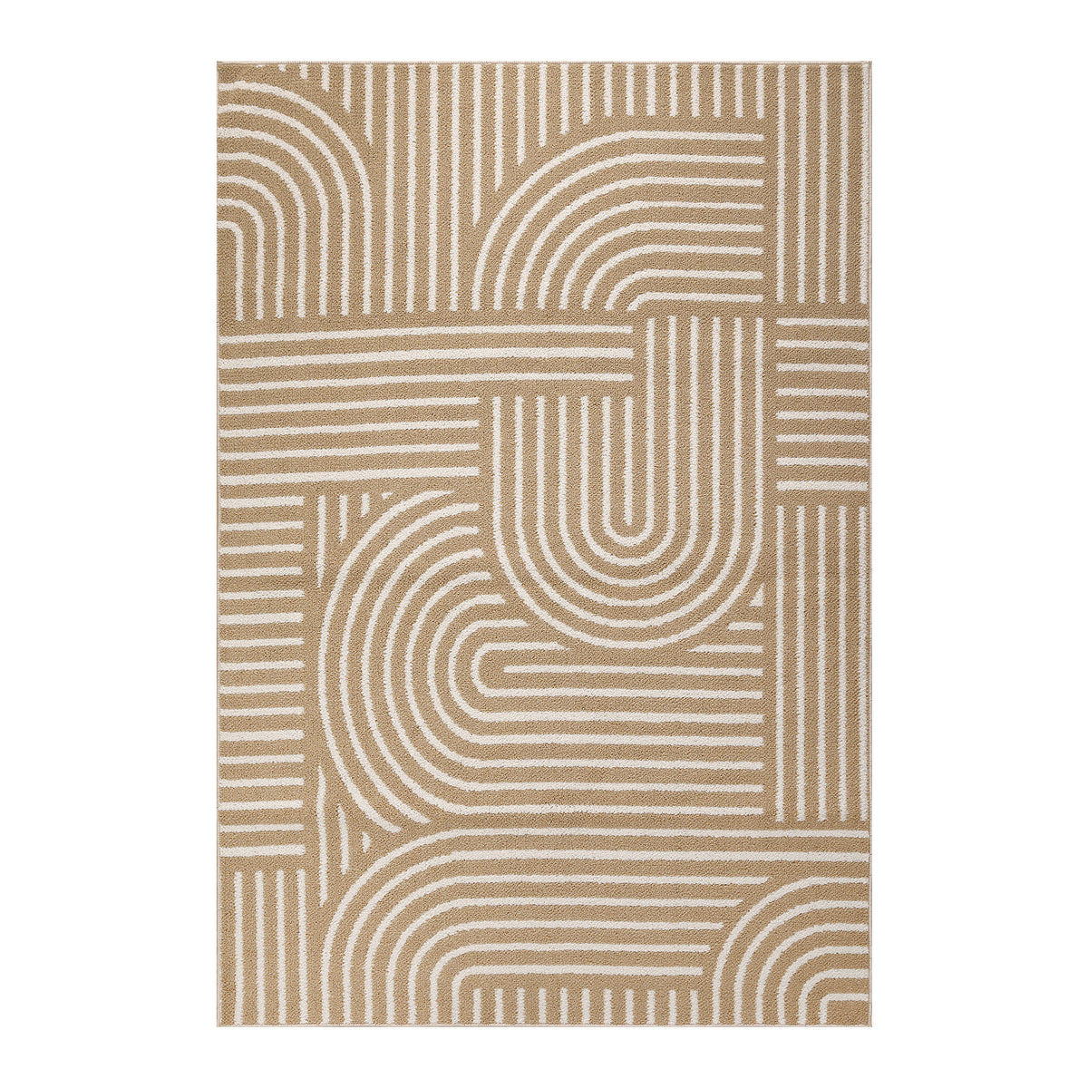 KUETH 5' X 7' Area Rug for Living Room, Non-slip and Washable Rug Medium Pile, Large Area Rug with Waterproof Textured for Bedroom, Dining Room and Kitchen Room