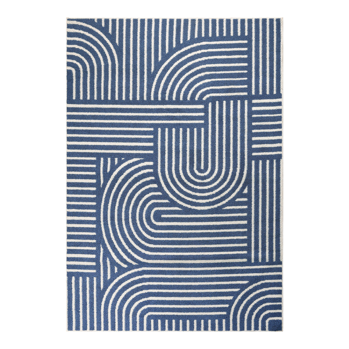 KUETH 5' X 7' Area Rug for Living Room, Non-slip and Washable Rug Medium Pile, Large Area Rug with Waterproof Textured for Bedroom, Dining Room and Kitchen Room
