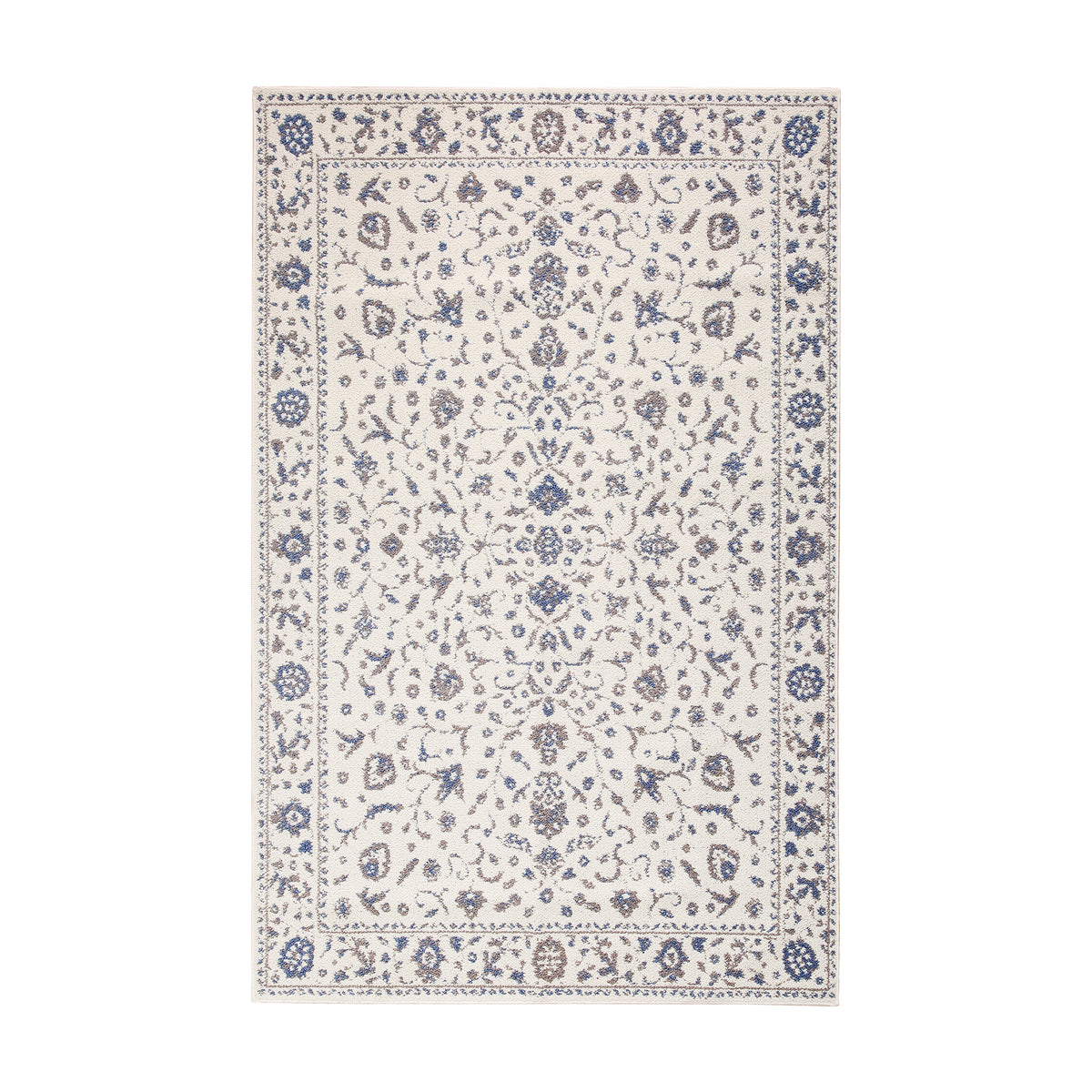KUETH 5' X 7' Area Rug for Living Room, Non-slip and Washable Rug Medium Pile, Large Area Rug with Waterproof Textured for Bedroom, Dining Room and Kitchen Room