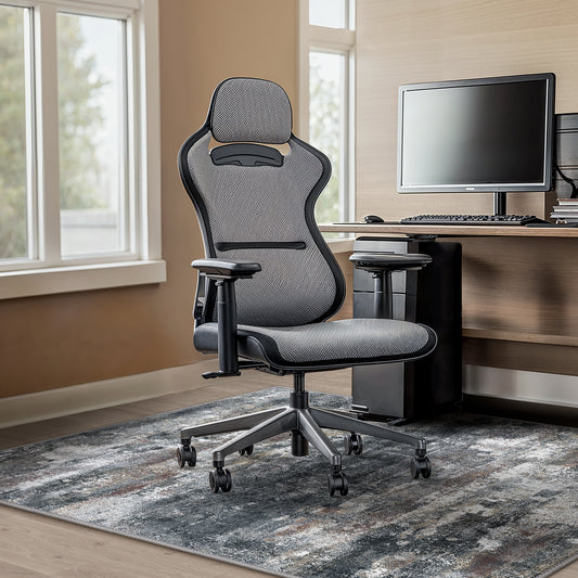 KUETH Protective Flooring Office Chair Mat for Hardwood Floor and Tile Floor, Heavy Duty Desk Chair Mat for Carpets, Anti Slip Office Floor Mats for Rolling Chairs, Low Pile Under Desk Rug