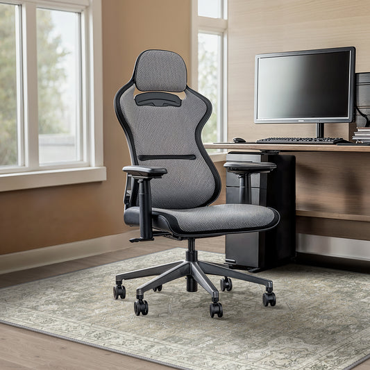 KUETH Protective Flooring Office Chair Mat for Hardwood Floor and Tile Floor, Heavy Duty Desk Chair Mat for Carpets, Anti Slip Office Floor Mats for Rolling Chairs, Low Pile Under Desk Rug