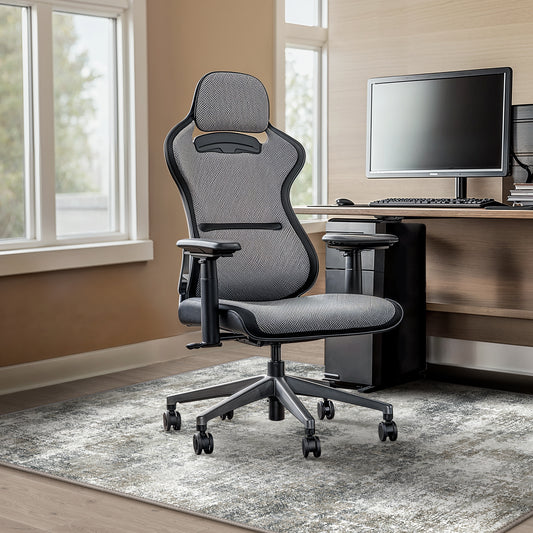 KUETH Protective Flooring Office Chair Mat for Hardwood Floor and Tile Floor, Heavy Duty Desk Chair Mat for Carpets, Anti Slip Office Floor Mats for Rolling Chairs, Low Pile Under Desk Rug