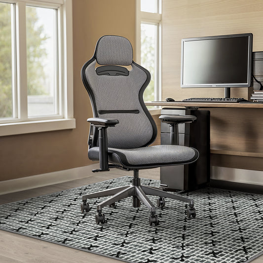 KUETH Protective Flooring Office Chair Mat for Hardwood Floor and Tile Floor, Heavy Duty Desk Chair Mat for Carpets, Anti Slip Office Floor Mats for Rolling Chairs, Low Pile Under Desk Rug