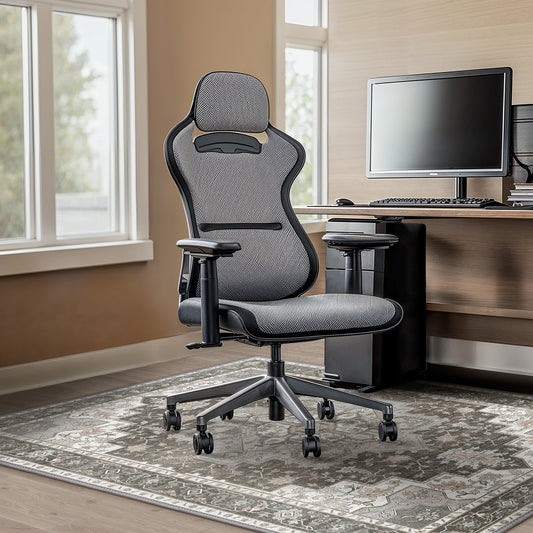 KUETH Protective Flooring Office Chair Mat for Hardwood Floor and Tile Floor, Heavy Duty Desk Chair Mat for Carpets, Anti Slip Office Floor Mats for Rolling Chairs, Low Pile Under Desk Rug
