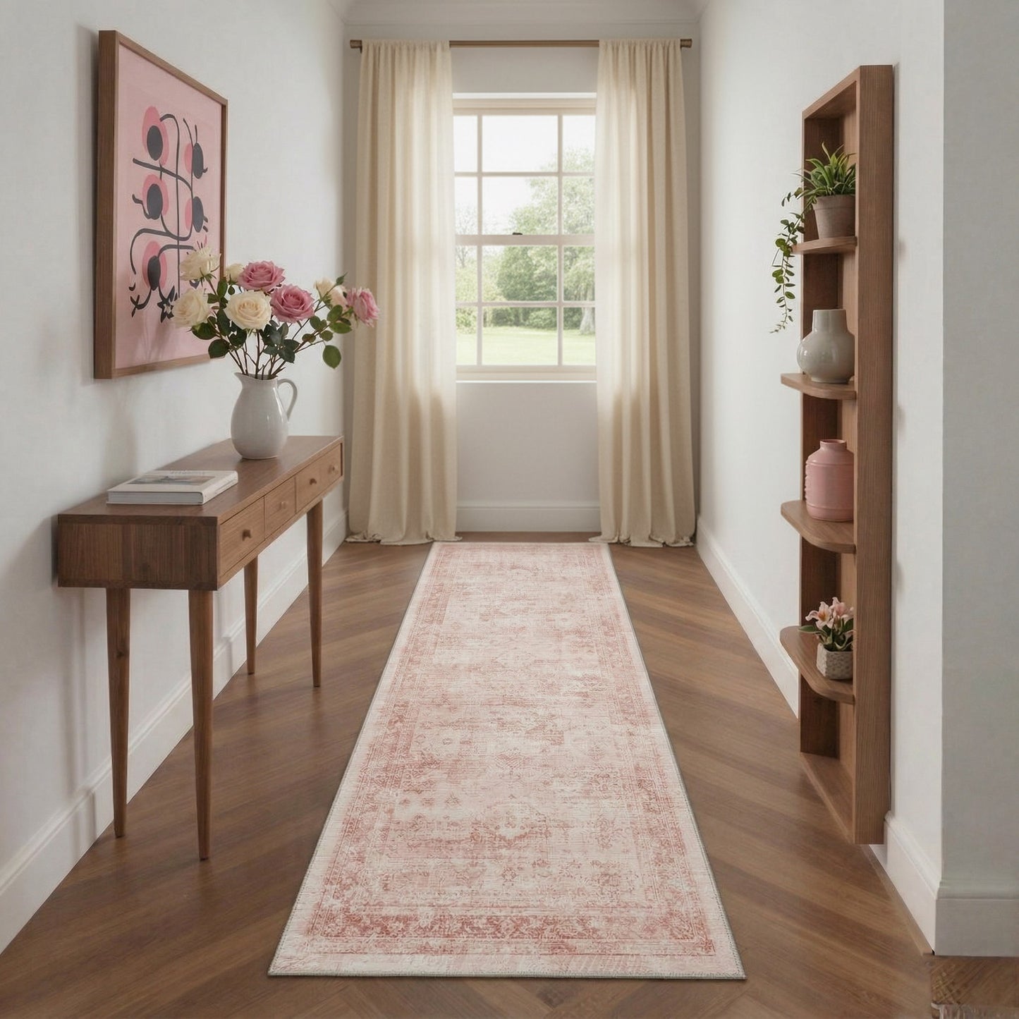 KUETH  Area Rugs Machine Washable Rugs for Living Room, Non Slip Throw Rug with Rubber Backing, Rug for Entryway、Bedroom、Kitchen、Floor and Dining Room