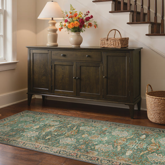 KUETH  Area Rugs Machine Washable Rugs for Living Room, Non Slip Throw Rug with Rubber Backing, Rug for Entryway、Bedroom、Kitchen、Floor and Dining Room