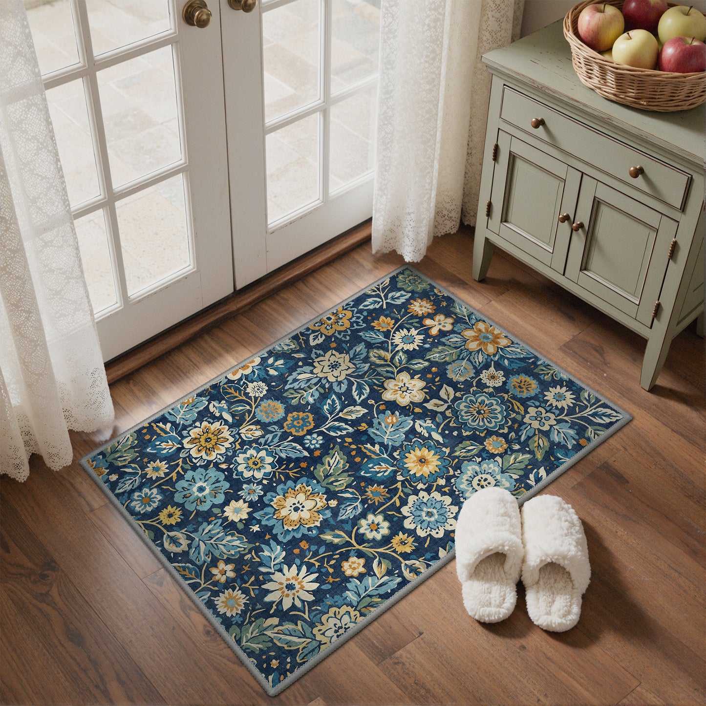 KUETH  Area Rugs Machine Washable Rugs for Living Room, Non Slip Throw Rug with Rubber Backing, Rug for Entryway、Bedroom、Kitchen、Floor and Dining Room