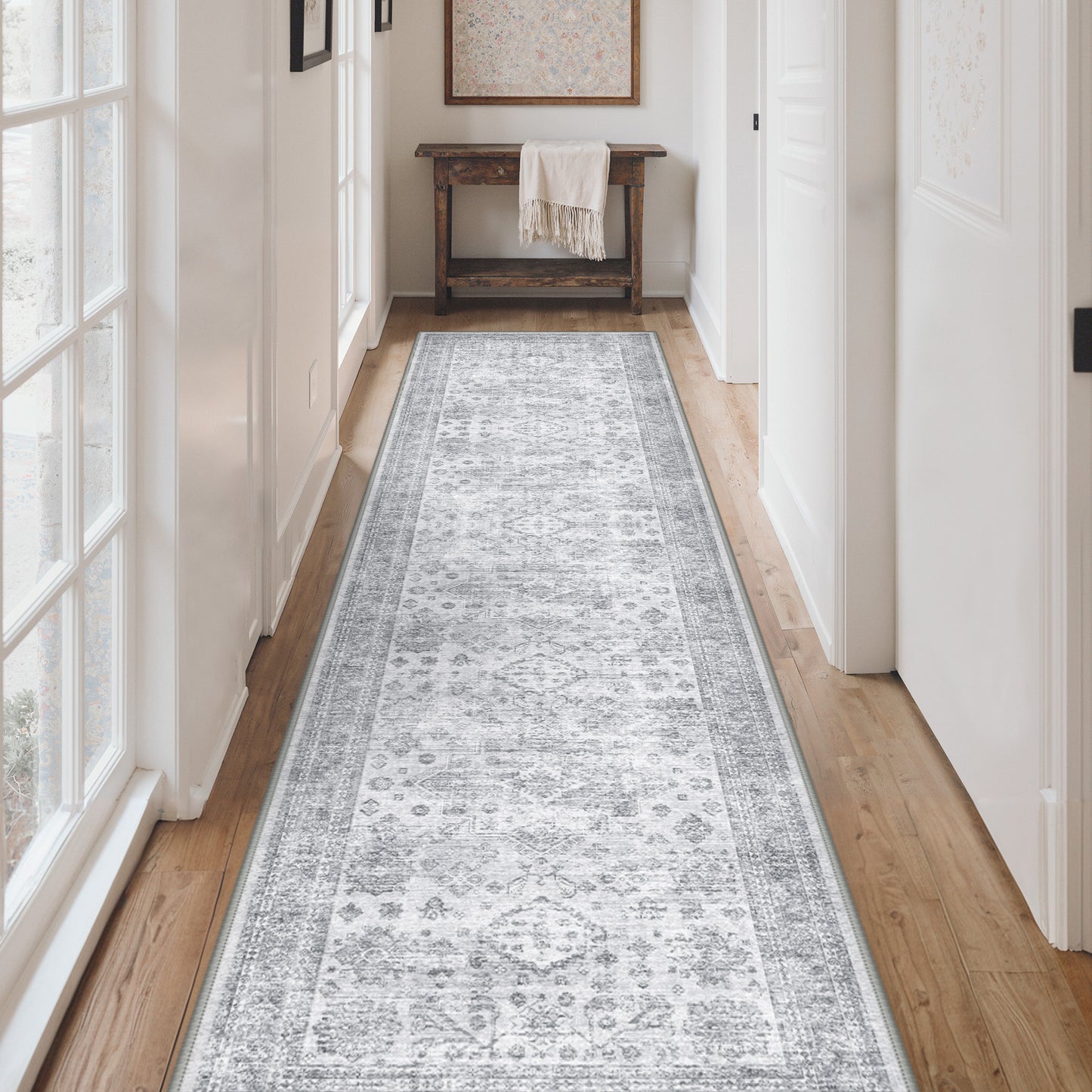 KUETH  Area Rugs Machine Washable Rugs for Living Room, Non Slip Throw Rug with Rubber Backing, Rug for Entryway、Bedroom、Kitchen、Floor and Dining Room