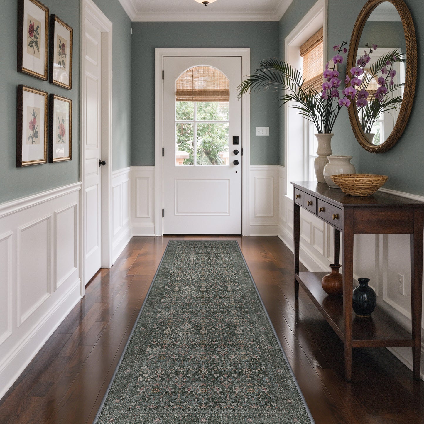 KUETH  Area Rugs Machine Washable Rugs for Living Room, Non Slip Throw Rug with Rubber Backing, Rug for Entryway、Bedroom、Kitchen、Floor and Dining Room
