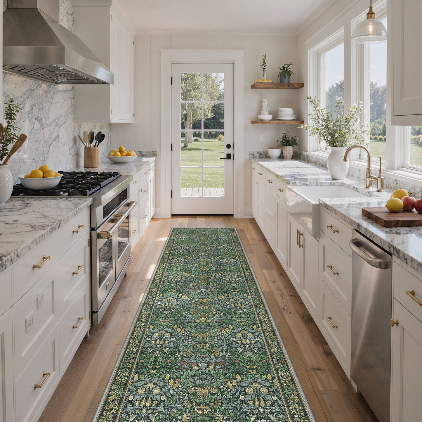 KUETH  Area Rugs Machine Washable Rugs for Living Room, Non Slip Throw Rug with Rubber Backing, Rug for Entryway、Bedroom、Kitchen、Floor and Dining Room