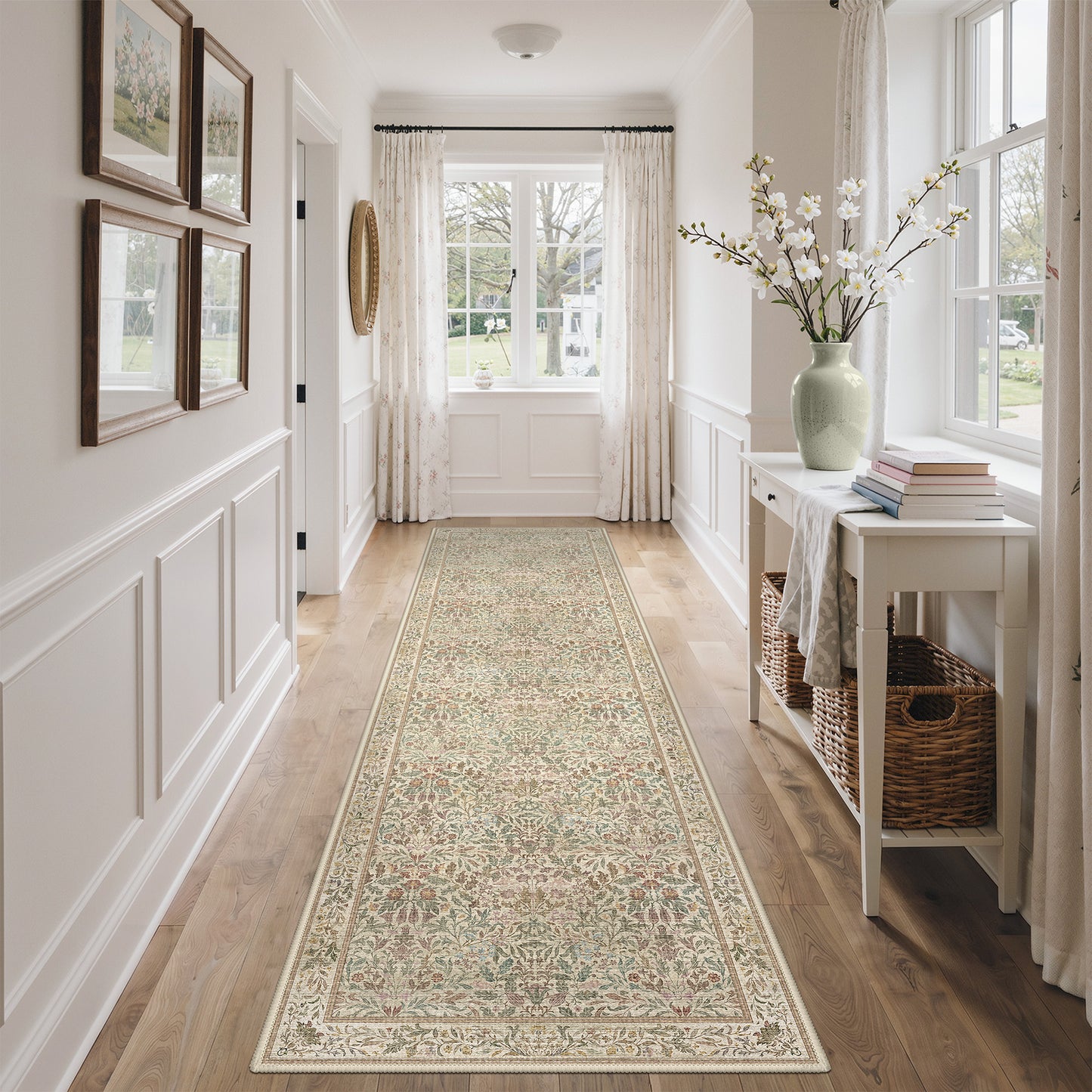 KUETH  Area Rugs Machine Washable Rugs for Living Room, Non Slip Throw Rug with Rubber Backing, Rug for Entryway、Bedroom、Kitchen、Floor and Dining Room