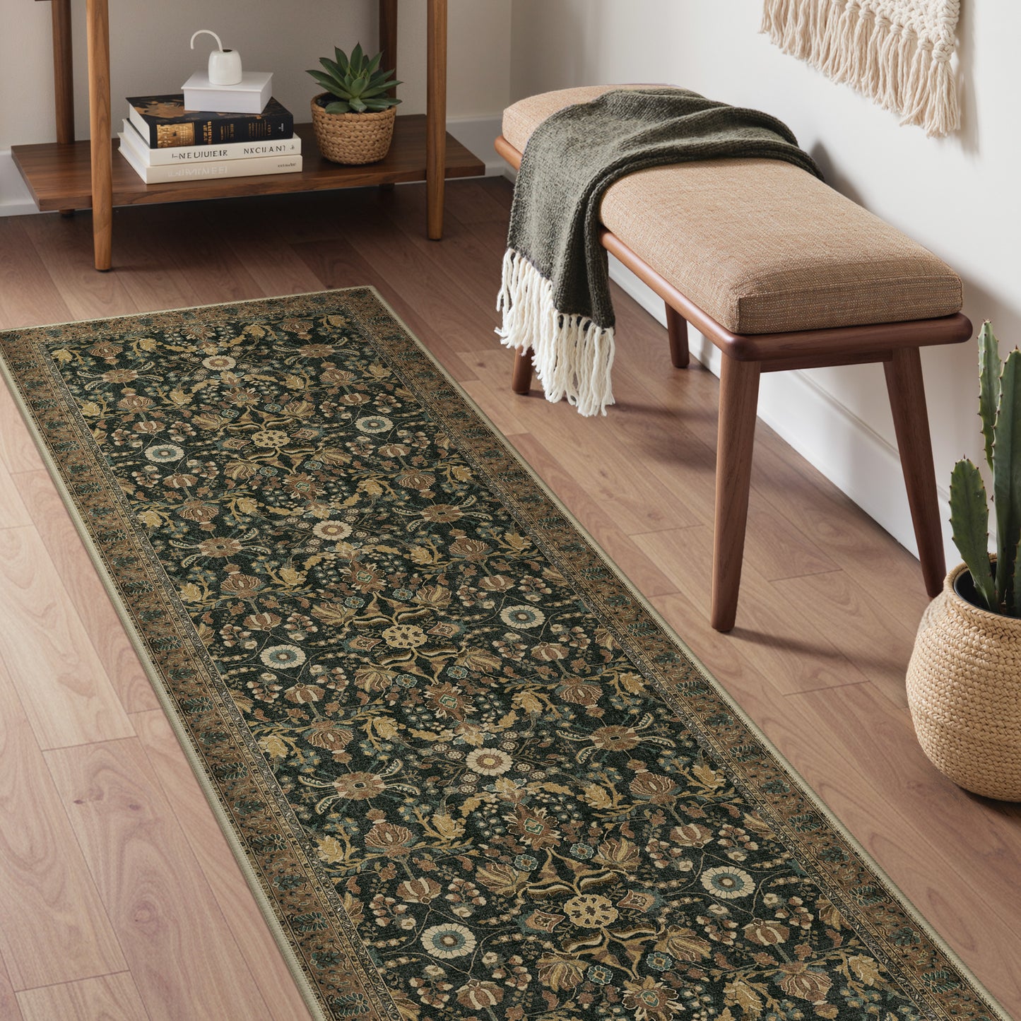KUETH  Area Rugs Machine Washable Rugs for Living Room, Non Slip Throw Rug with Rubber Backing, Rug for Entryway、Bedroom、Kitchen、Floor and Dining Room
