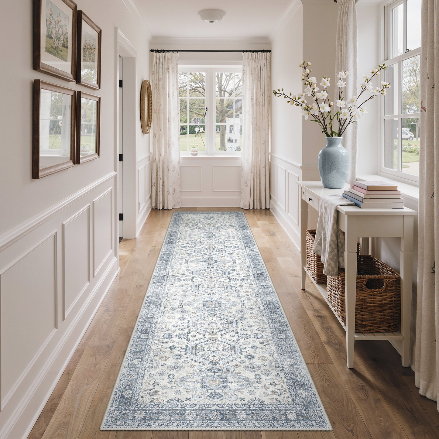 KUETH  Area Rugs Machine Washable Rugs for Living Room, Non Slip Throw Rug with Rubber Backing, Rug for Entryway、Bedroom、Kitchen、Floor and Dining Room