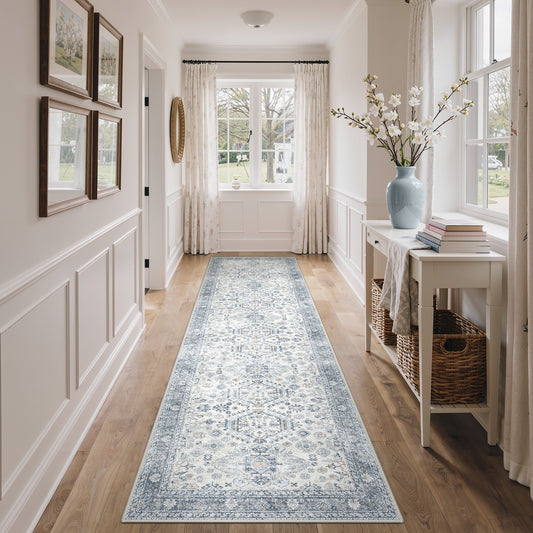 KUETH  Area Rugs Machine Washable Rugs for Living Room, Non Slip Throw Rug with Rubber Backing, Rug for Entryway、Bedroom、Kitchen、Floor and Dining Room