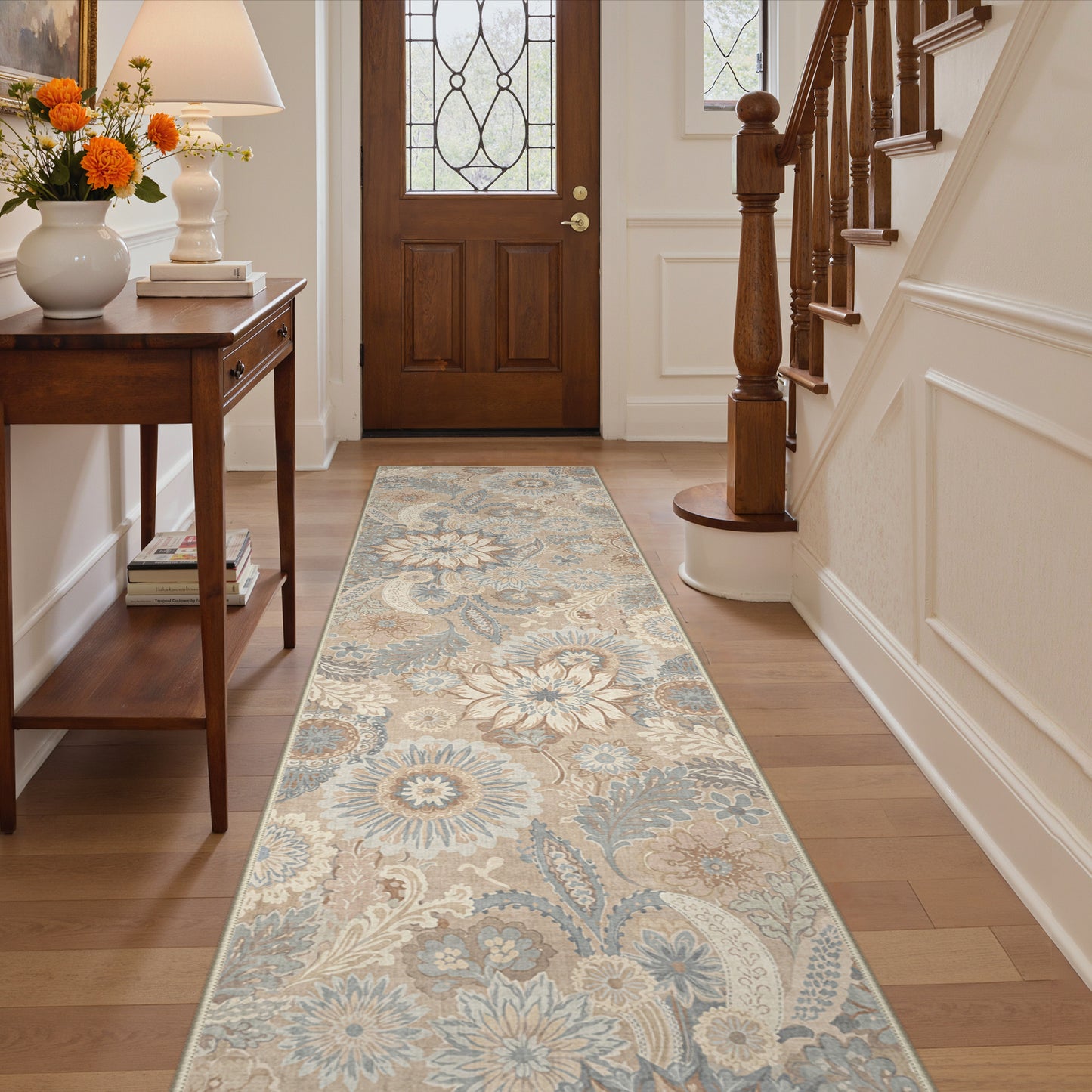 KUETH  Area Rugs Machine Washable Rugs for Living Room, Non Slip Throw Rug with Rubber Backing, Rug for Entryway、Bedroom、Kitchen、Floor and Dining Room
