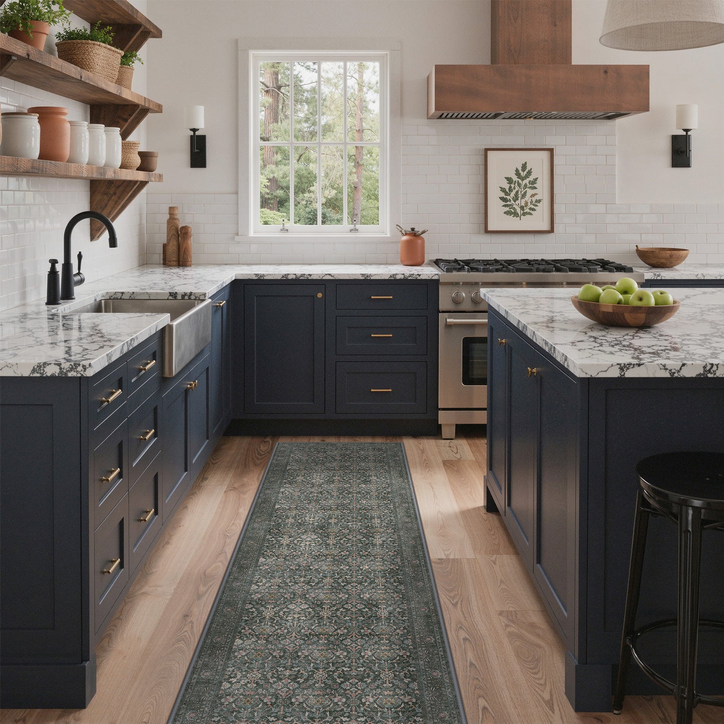 KUETH  Area Rugs Machine Washable Rugs for Living Room, Non Slip Throw Rug with Rubber Backing, Rug for Entryway、Bedroom、Kitchen、Floor and Dining Room