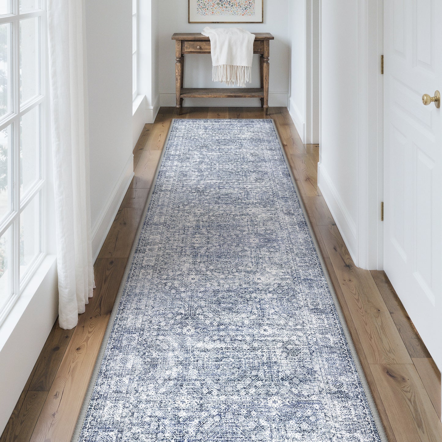 KUETH  Area Rugs Machine Washable Rugs for Living Room, Non Slip Throw Rug with Rubber Backing, Rug for Entryway、Bedroom、Kitchen、Floor and Dining Room