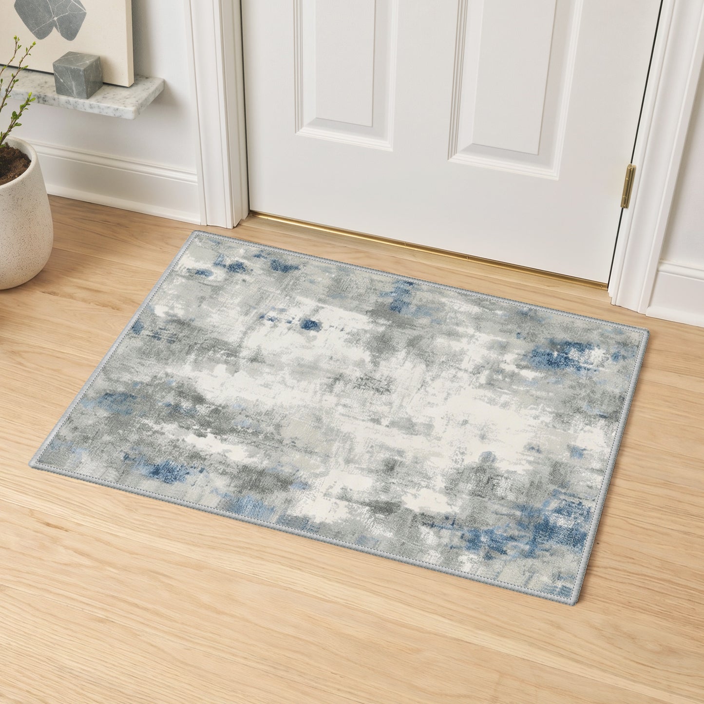 KUETH 8X10 Vintage Area Rugs Machine Washable Rugs for Living Room, Non Slip Flat Pile Rug with Rubber Backing, Boho Rug for Entryway Bedroom Dining Room Home Office
