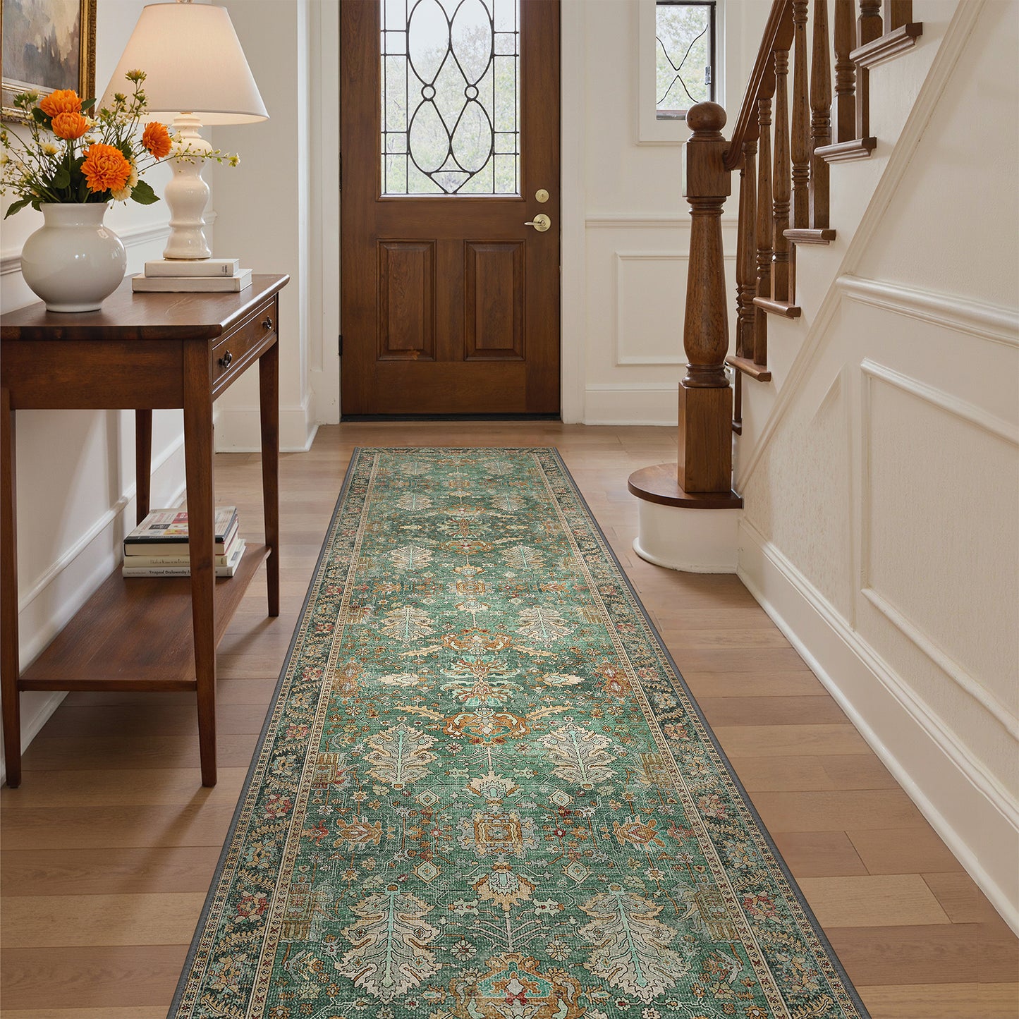 KUETH  Area Rugs Machine Washable Rugs for Living Room, Non Slip Throw Rug with Rubber Backing, Rug for Entryway、Bedroom、Kitchen、Floor and Dining Room