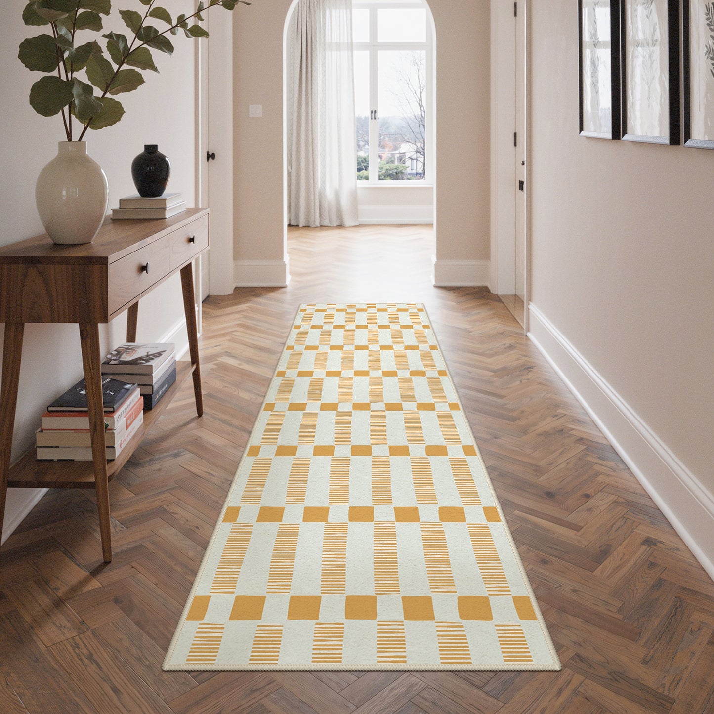 KUETH 5X7 Area Rugs Machine Washable Rugs for Living Room, Non Slip Throw Rug with Backing, Rug for Bedroom、Kitchen、Floor and Dining Room