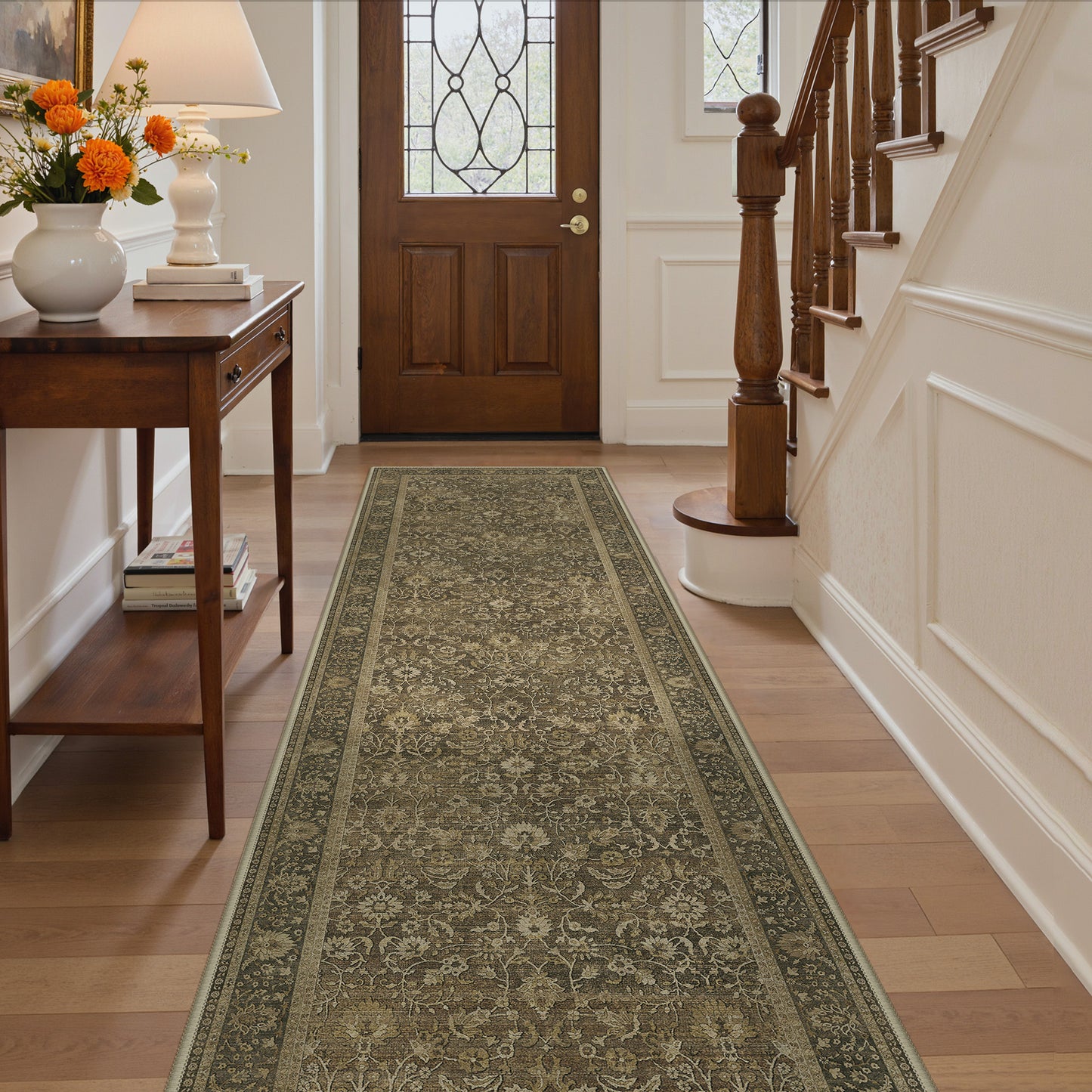 KUETH  Area Rugs Machine Washable Rugs for Living Room, Non Slip Throw Rug with Rubber Backing, Rug for Entryway、Bedroom、Kitchen、Floor and Dining Room