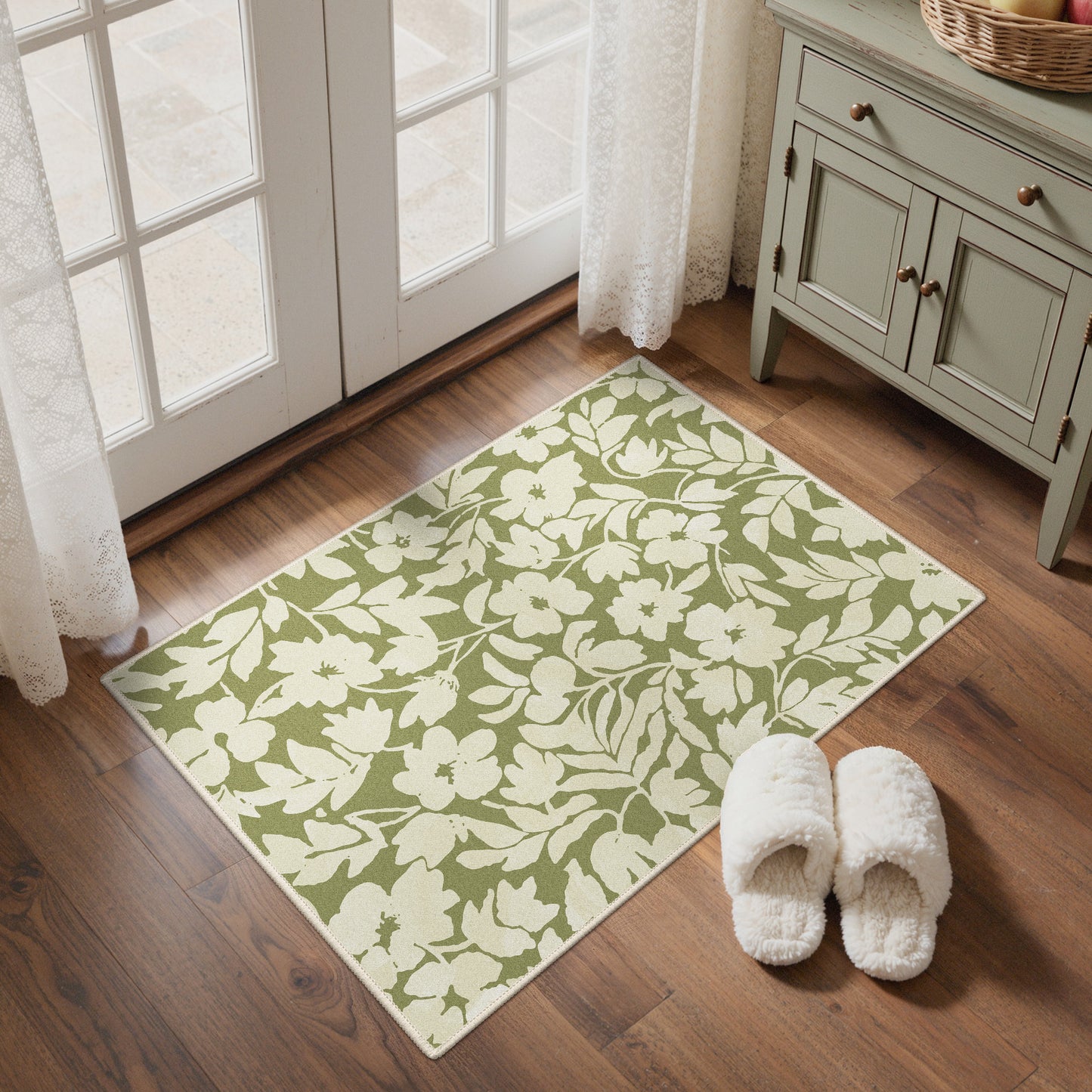KUETH  Area Rugs Machine Washable Rugs for Living Room, Non Slip Throw Rug with Rubber Backing, Rug for Entryway、Bedroom、Kitchen、Floor and Dining Room