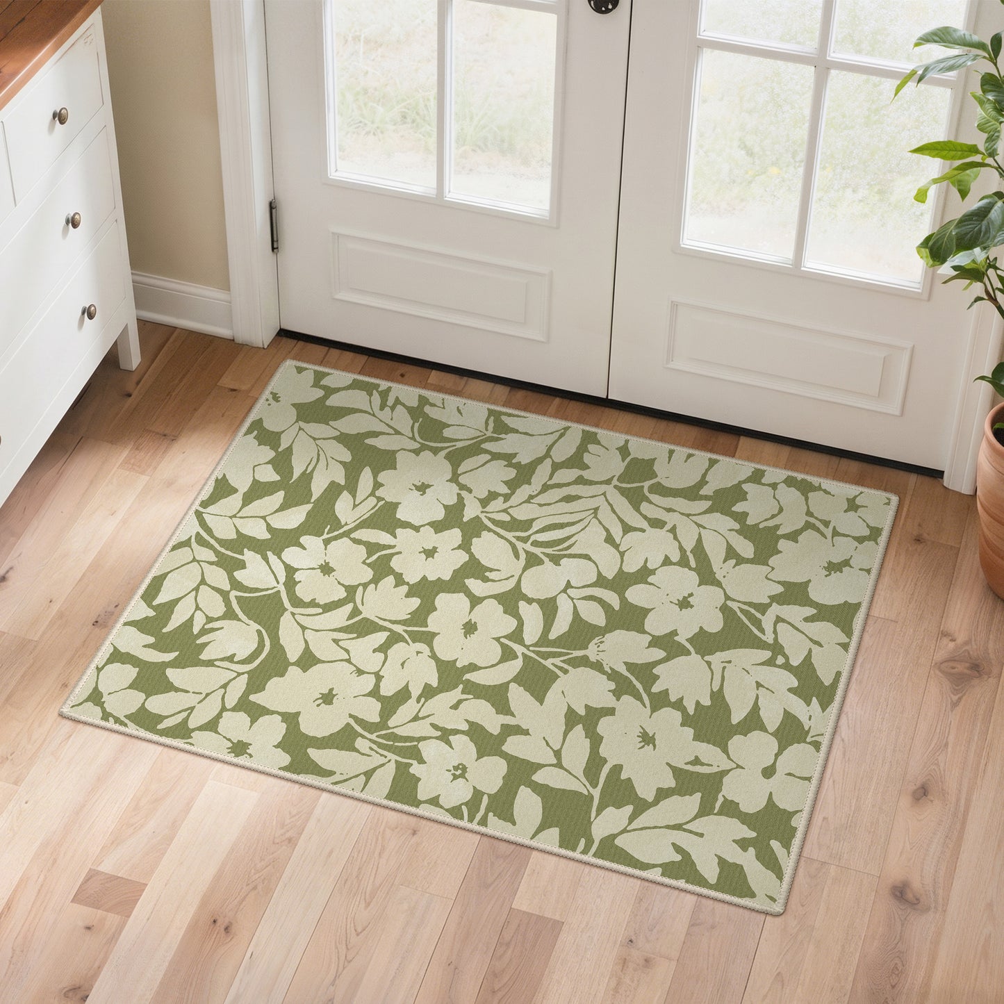 KUETH  Area Rugs Machine Washable Rugs for Living Room, Non Slip Throw Rug with Rubber Backing, Rug for Entryway、Bedroom、Kitchen、Floor and Dining Room