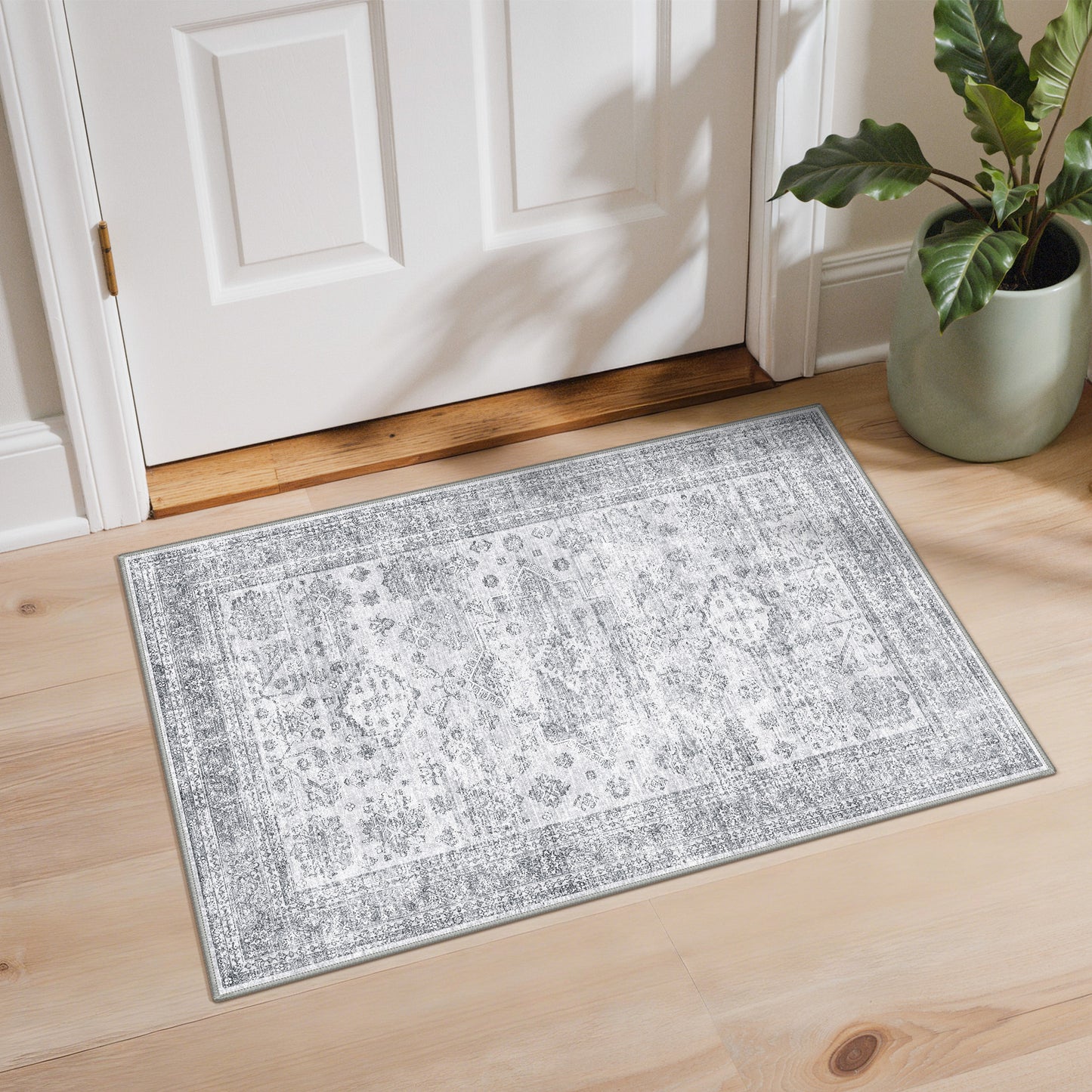KUETH  Area Rugs Machine Washable Rugs for Living Room, Non Slip Throw Rug with Rubber Backing, Rug for Entryway、Bedroom、Kitchen、Floor and Dining Room