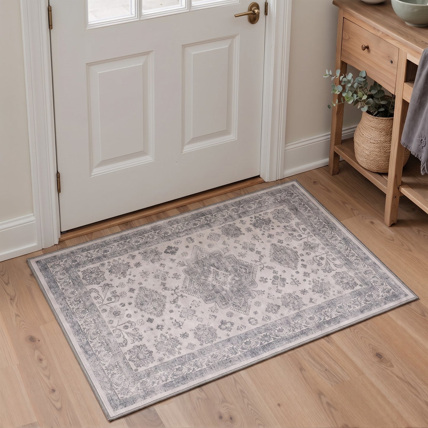 KUETH  Area Rugs Machine Washable Rugs for Living Room, Non Slip Throw Rug with Rubber Backing, Rug for Entryway、Bedroom、Kitchen、Floor and Dining Room
