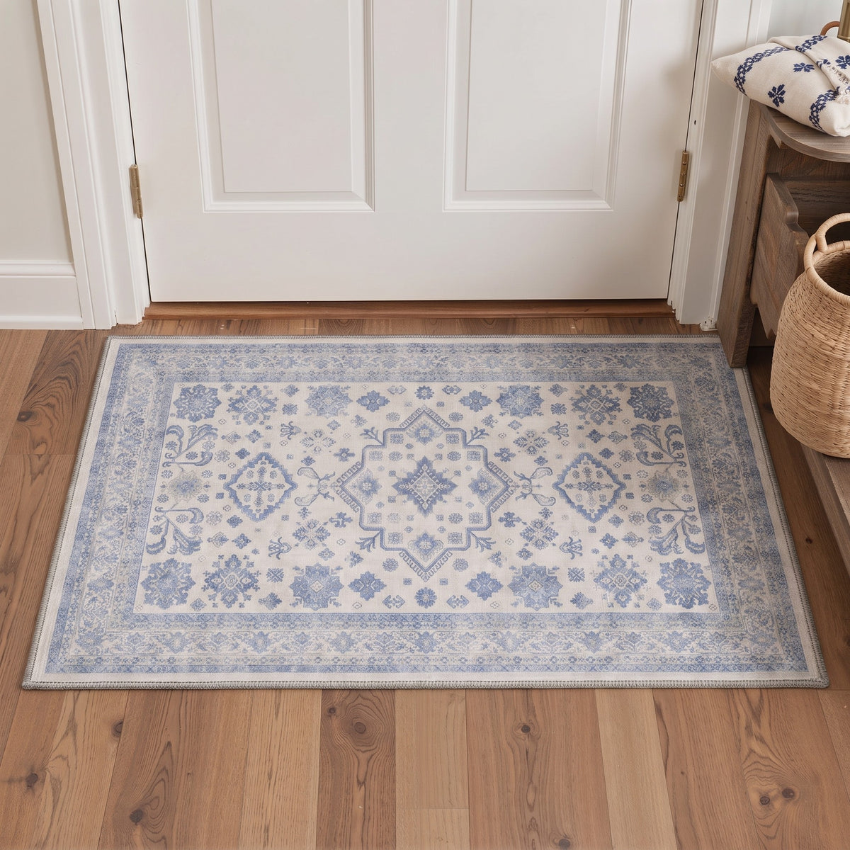 KUETH  Area Rugs Machine Washable Rugs for Living Room, Non Slip Throw Rug with Rubber Backing, Rug for Entryway、Bedroom、Kitchen、Floor and Dining Room