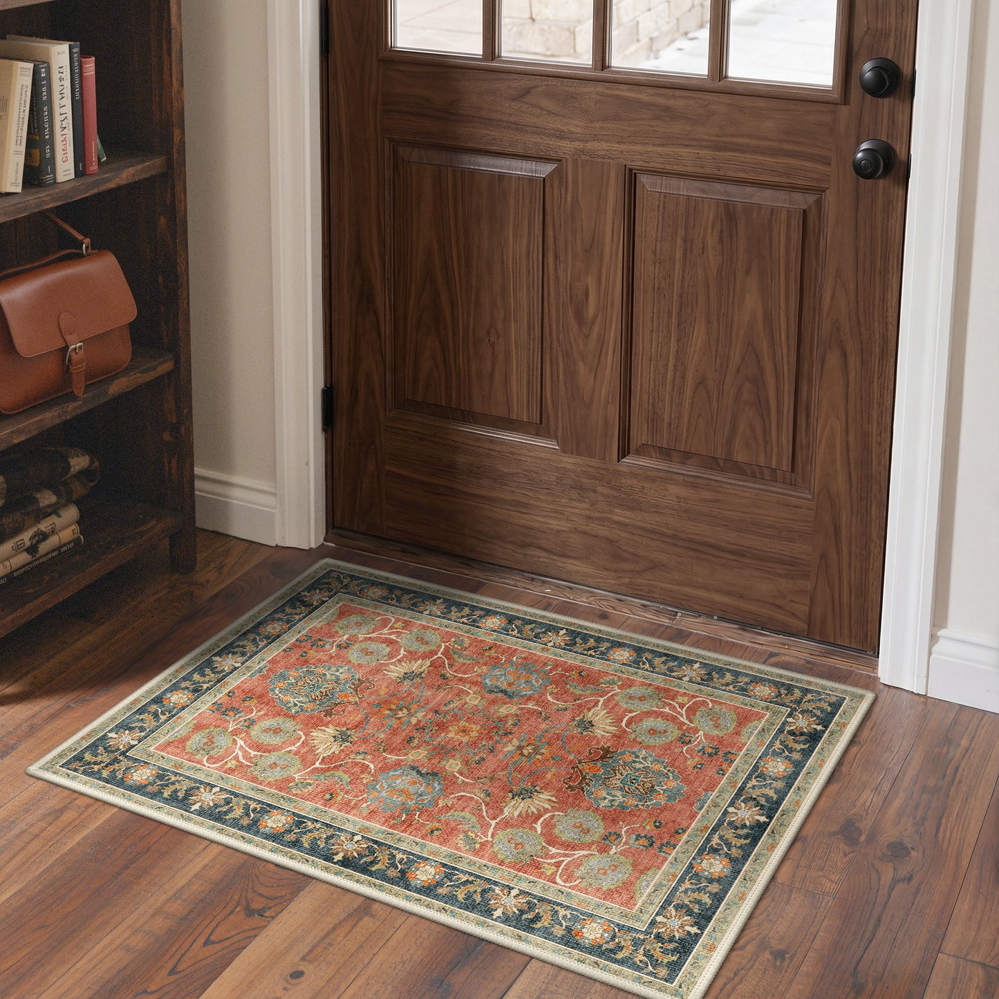KUETH  Area Rugs Machine Washable Rugs for Living Room, Non Slip Throw Rug with Rubber Backing, Rug for Entryway、Bedroom、Kitchen、Floor and Dining Room