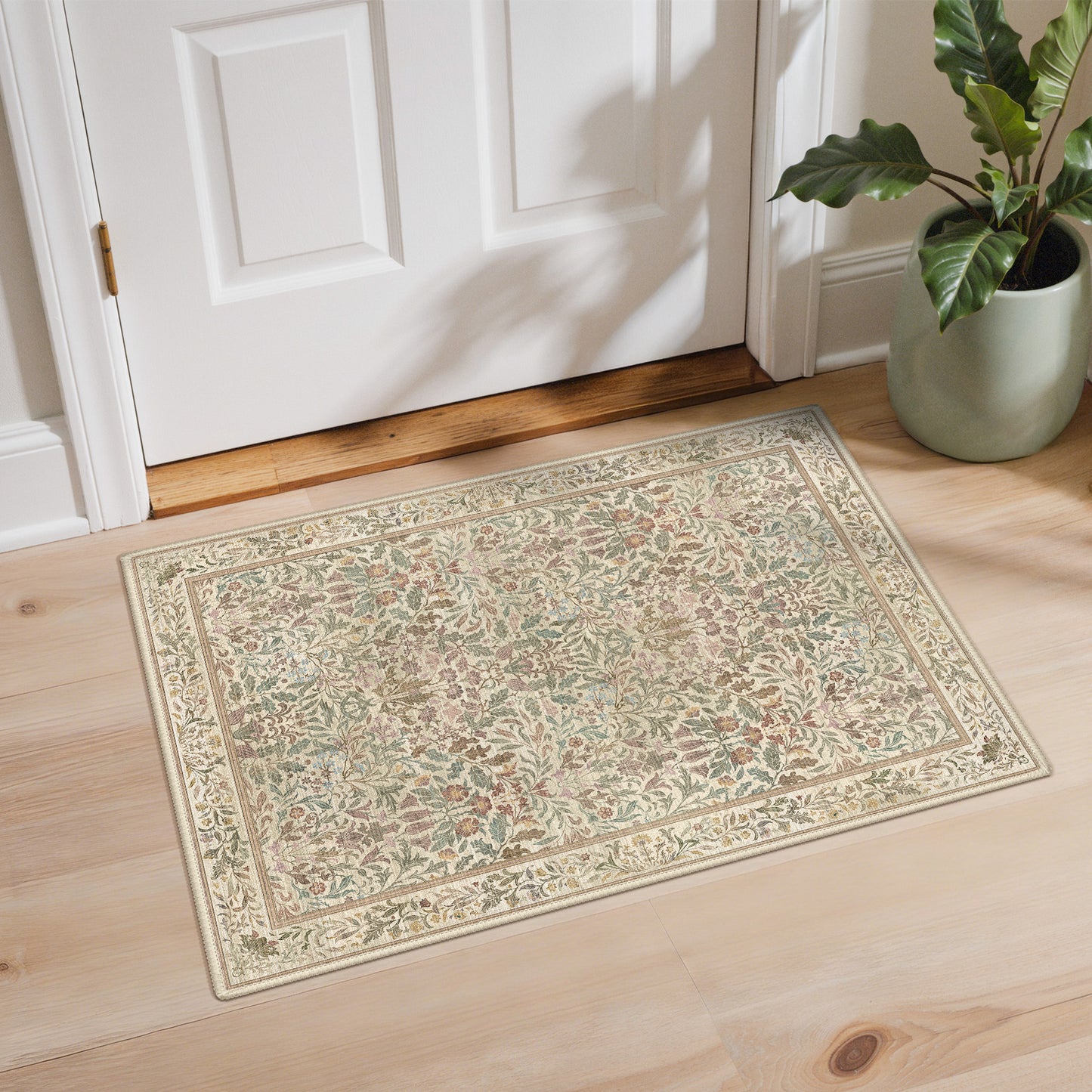 KUETH  Area Rugs Machine Washable Rugs for Living Room, Non Slip Throw Rug with Rubber Backing, Rug for Entryway、Bedroom、Kitchen、Floor and Dining Room