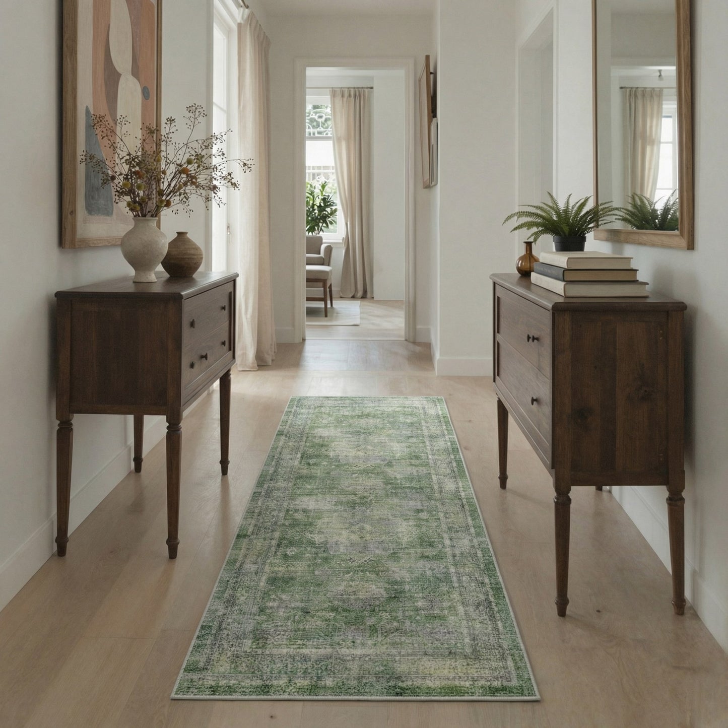 KUETH  Area Rugs Machine Washable Rugs for Living Room, Non Slip Throw Rug with Rubber Backing, Rug for Entryway、Bedroom、Kitchen、Floor and Dining Room
