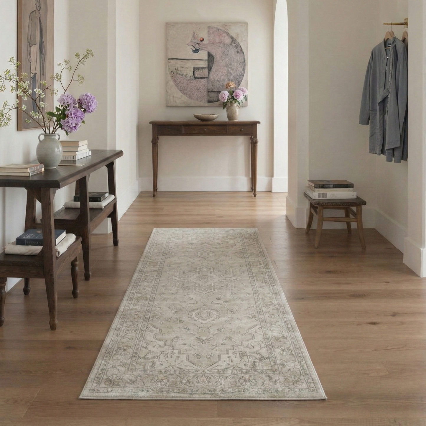KUETH  Area Rugs Machine Washable Rugs for Living Room, Non Slip Throw Rug with Rubber Backing, Rug for Entryway、Bedroom、Kitchen、Floor and Dining Room