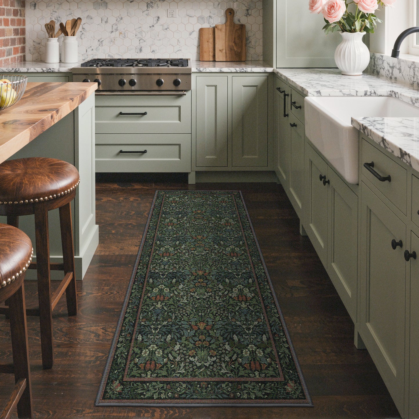 KUETH  Area Rugs Machine Washable Rugs for Living Room, Non Slip Throw Rug with Rubber Backing, Rug for Entryway、Bedroom、Kitchen、Floor and Dining Room