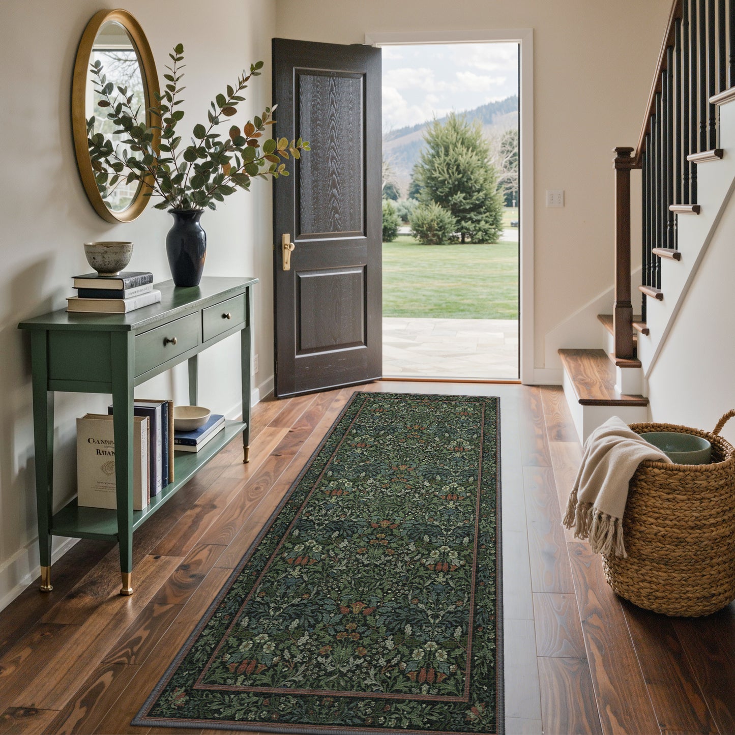KUETH  Area Rugs Machine Washable Rugs for Living Room, Non Slip Throw Rug with Rubber Backing, Rug for Entryway、Bedroom、Kitchen、Floor and Dining Room