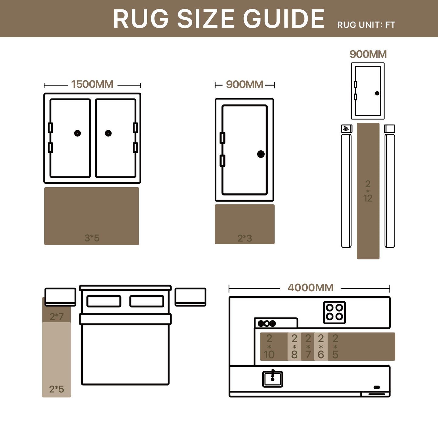 KUETH  Area Rugs Machine Washable Rugs for Living Room, Non Slip Throw Rug with Rubber Backing, Rug for Entryway、Bedroom、Kitchen、Floor and Dining Room