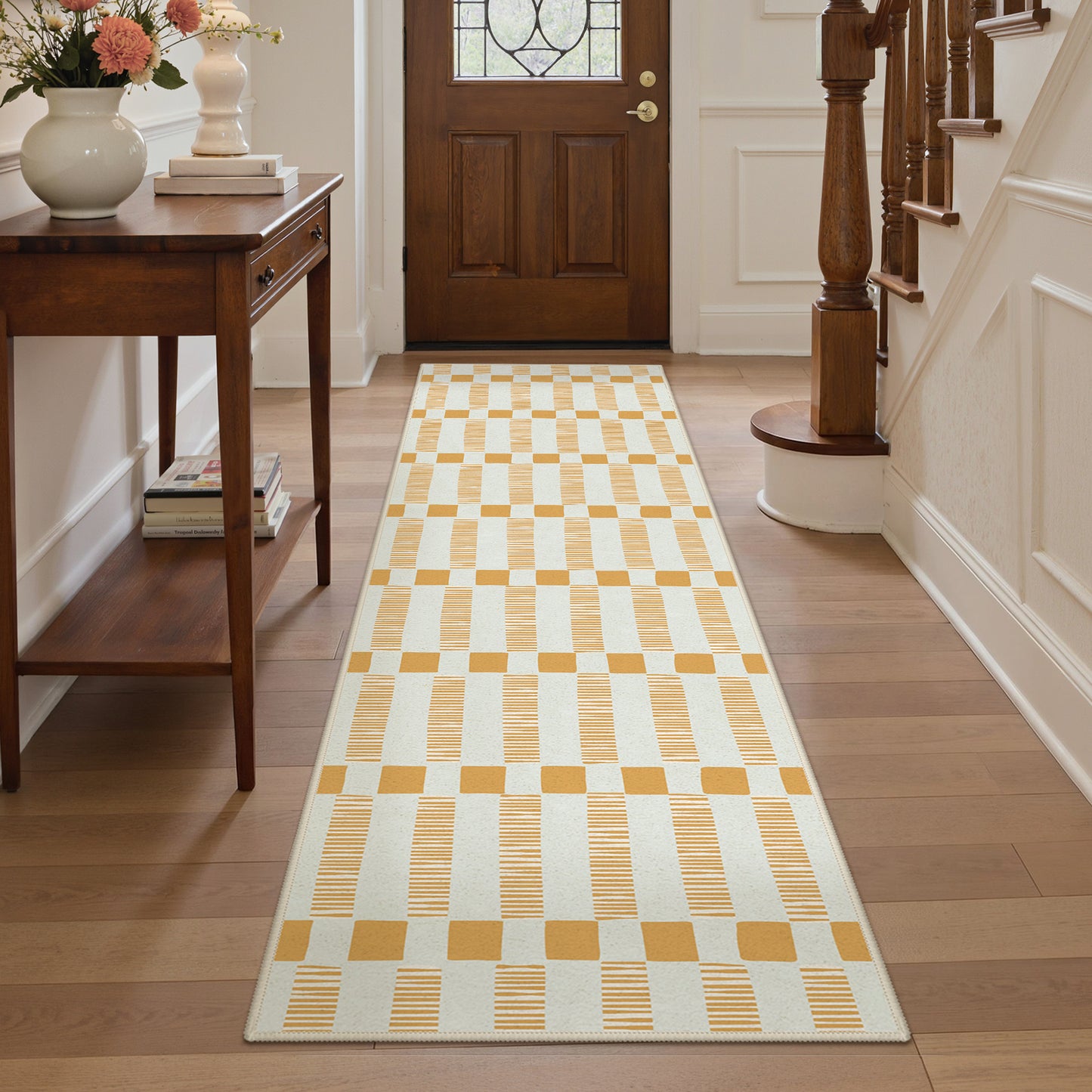 KUETH 5X7 Area Rugs Machine Washable Rugs for Living Room, Non Slip Throw Rug with Backing, Rug for Bedroom、Kitchen、Floor and Dining Room