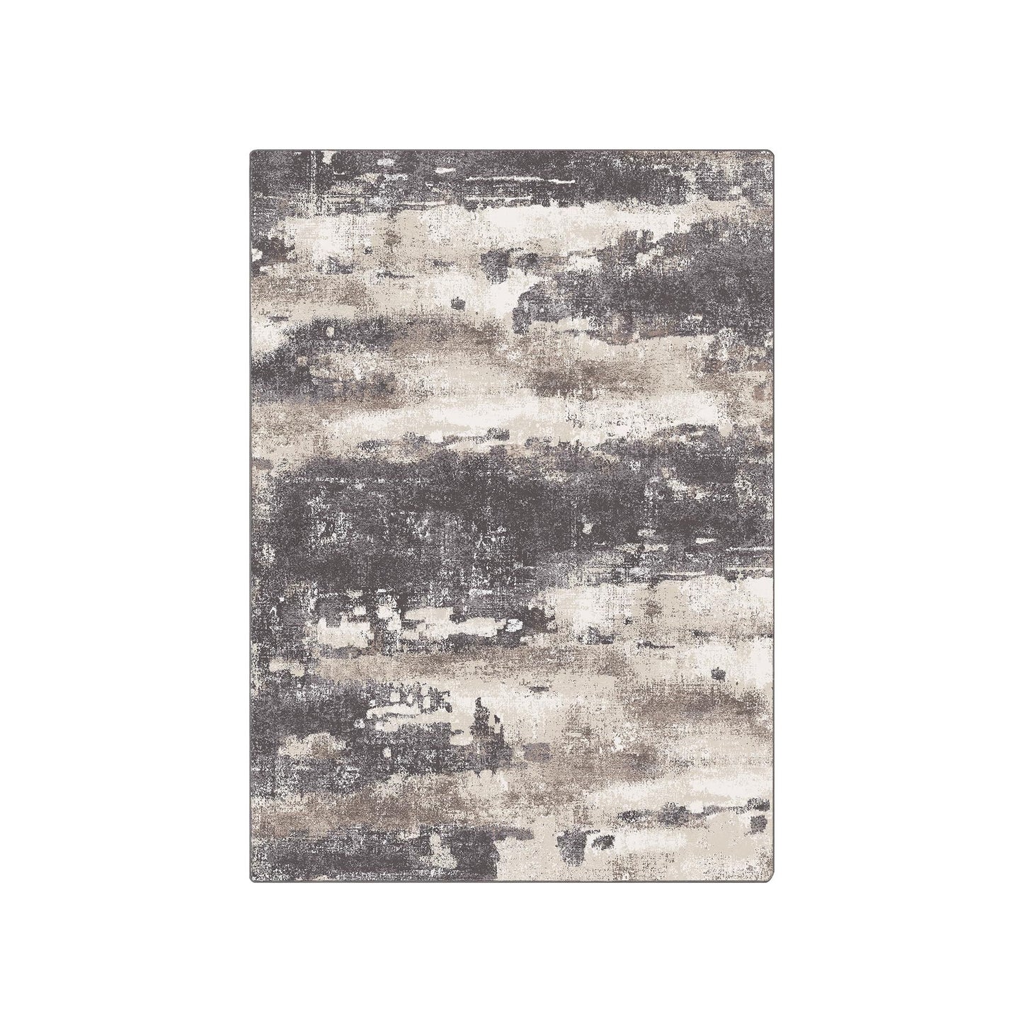 MCOW Area Rugs for Bedroom Abstract Machine Washable Vintage Rugs Distressed Modern Print Throw Rug for Living Room Aesthetic, Non Slip Carpet with Gripper