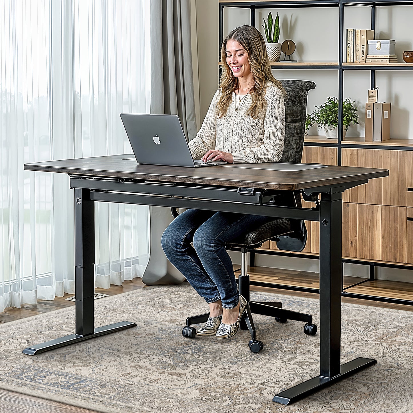 KUETH Protective Flooring Office Chair Mat for Hardwood Floor and Tile Floor, Heavy Duty Desk Chair Mat for Carpets, Anti Slip Office Floor Mats for Rolling Chairs, Low Pile Under Desk Rug